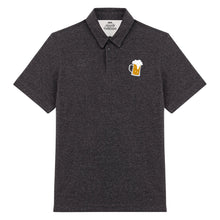 Load image into Gallery viewer, Men’s Polo Shirt 100% Recycled Cotton & Polyester with Beer Drinking Design