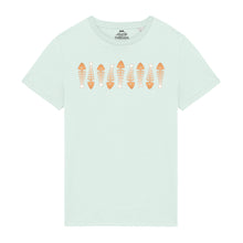 Load image into Gallery viewer, Men’s T-Shirt 100% Organic Cotton With Brown Fish Skeleton Design