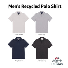 Load image into Gallery viewer, Men’s Polo Shirt 100% Recycled Cotton & Polyester with Beer Drinking Design