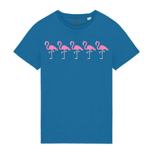 Load image into Gallery viewer, Men’s T-Shirt 100% Organic Cotton With Flamingos Design
