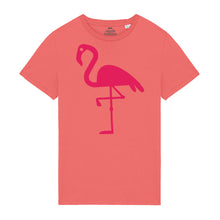Load image into Gallery viewer, Men’s T-Shirt 100% Organic Cotton With Flamingo Design