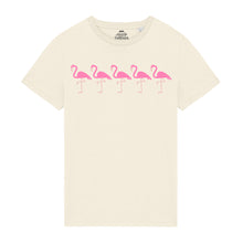 Load image into Gallery viewer, Men’s T-Shirt 100% Organic Cotton With Flamingos Design