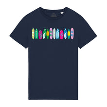 Load image into Gallery viewer, Men’s T-Shirt 100% Organic Cotton With Surfboard Design