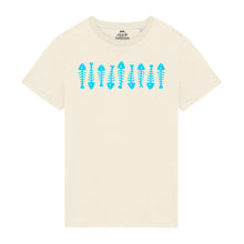 Load image into Gallery viewer, Men’s T-Shirt 100% Organic Cotton With Fish Skeleton Design