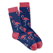 Load image into Gallery viewer, Men’s Socks with Flamingo Pattern Cotton Casual Socks Size 6 to 11