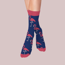 Load image into Gallery viewer, Men’s Socks with Flamingo Pattern Cotton Casual Socks Size 6 to 11