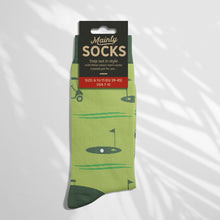 Load image into Gallery viewer, Men’s Socks with Golf Golfing Pattern Cotton Casual Socks Size 6 to 11