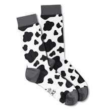 Load image into Gallery viewer, Men’s Socks with Moo Cow Pattern Cotton Casual Socks Size 6 to 11
