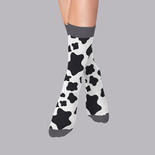 Load image into Gallery viewer, Men’s Socks with Moo Cow Pattern Cotton Casual Socks Size 6 to 11