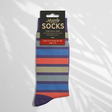 Load image into Gallery viewer, Men’s Socks with a Stripes Design Cotton Casual Socks Size 6 to 11