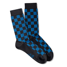 Load image into Gallery viewer, Men’s Socks with Chequered Pattern Cotton Casual Socks Size 6 to 11