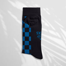 Load image into Gallery viewer, Men’s Socks with Chequered Pattern Cotton Casual Socks Size 6 to 11