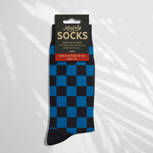 Load image into Gallery viewer, Men’s Socks with Chequered Pattern Cotton Casual Socks Size 6 to 11