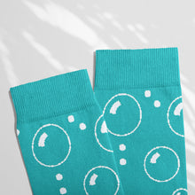 Load image into Gallery viewer, Women’s Socks with Bubbles Pattern Cotton Casual Socks Size 4 to 7