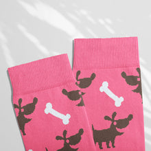 Load image into Gallery viewer, Women’s Socks with Dogs Pattern Cotton Casual Socks Size 4 to 7