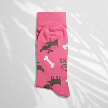 Load image into Gallery viewer, Women’s Socks with Dogs Pattern Cotton Casual Socks Size 4 to 7