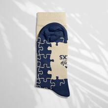 Load image into Gallery viewer, Men’s Wholesale Socks with Jigsaw Pattern Cotton Casual Socks Size 6 to 11