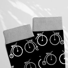 Load image into Gallery viewer, Men’s Socks with Cycling Pattern Cotton Casual Socks Size 6 to 11