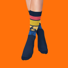 Load image into Gallery viewer, Men’s Socks with Retro Pattern Cotton Casual Socks Size 6 to 11
