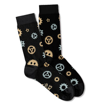 Load image into Gallery viewer, Men’s Socks with Steampunk Pattern Cotton Casual Socks Size 6 to 11