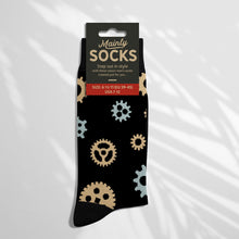 Load image into Gallery viewer, Men’s Socks with Steampunk Pattern Cotton Casual Socks Size 6 to 11