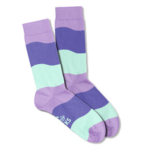 Load image into Gallery viewer, Women’s Socks with Stripes Pattern Cotton Casual Socks Size 4 to 7