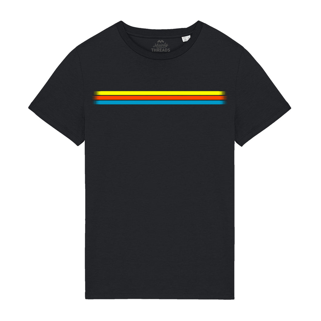Men’s T-Shirt 100% Organic Cotton With a Stripes Design