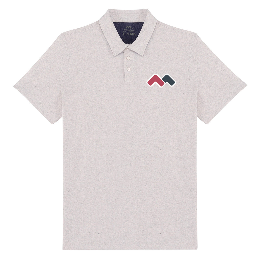 Men’s Polo Shirt 100% Recycled Cotton & Polyester with Minimalistic Design