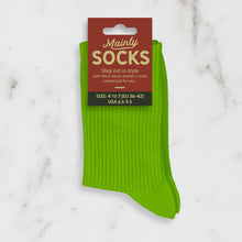 Load image into Gallery viewer, Women’s Green Wholesale Socks with Ribbed Leg Cotton Casual Socks Size 4 to 7
