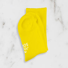 Load image into Gallery viewer, Women’s Yellow Wholesale Socks with Ribbed Leg Cotton Casual Socks Size 4 to 7
