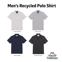 Load image into Gallery viewer, Men’s Polo Shirt 100% Recycled Cotton &amp; Polyester with Minimalistic Design

