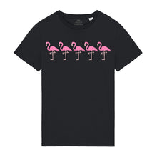 Load image into Gallery viewer, Men’s T-Shirt 100% Organic Cotton With Flamingos Design
