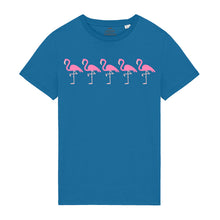 Load image into Gallery viewer, Men’s T-Shirt 100% Organic Cotton With Flamingos Design
