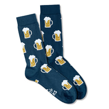 Load image into Gallery viewer, Men’s Socks with Beer Drinking Pattern Cotton Casual Socks Size 6 to 11
