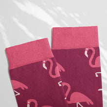 Load image into Gallery viewer, Women’s Socks with Flamingo Design Cotton Casual Socks Size 4 to 7
