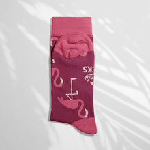 Load image into Gallery viewer, Women’s Socks with Flamingo Design Cotton Casual Socks Size 4 to 7
