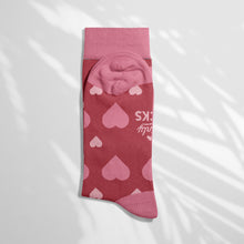 Load image into Gallery viewer, Women’s Socks with a Love Heart Design Cotton Casual Socks Size 4 to 7
