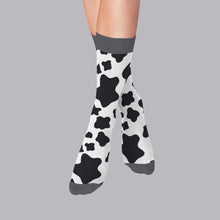 Load image into Gallery viewer, Men’s Socks with Moo Cow Pattern Cotton Casual Socks Size 6 to 11
