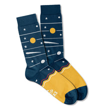 Load image into Gallery viewer, Men’s Socks with a Space Universe Planets Design Cotton Casual Socks Size 6 to 11
