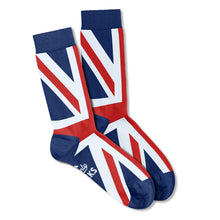 Load image into Gallery viewer, Men’s Socks with a Union Jack United Kingdom Design Cotton Casual Socks Size 6 to 11
