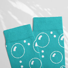 Load image into Gallery viewer, Women’s Socks with Bubbles Pattern Cotton Casual Socks Size 4 to 7
