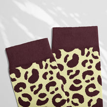 Load image into Gallery viewer, Women’s Socks with Leopard Skin Pattern Cotton Casual Socks Size 4 to 7
