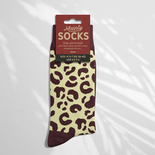 Load image into Gallery viewer, Women’s Socks with Leopard Skin Pattern Cotton Casual Socks Size 4 to 7
