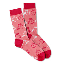 Load image into Gallery viewer, Women’s Socks with Cycling Pattern Cotton Casual Socks Size 4 to 7
